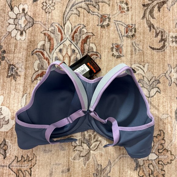 Panache High Impact Sports Bra Blue/Gray 34FF - Picture 3 of 5